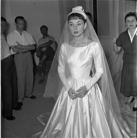 audrey hepburn vintage wedding dress